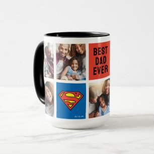 Caneca Superman S-Shield   Melhor Colagem de Fotos do Pai