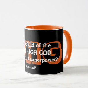Caneca Superpotência - Laranja Negro Personalizado MAIS 