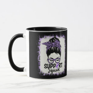 Caneca Suporte à Consciência do Lúpus Roxo de Arma de Esq