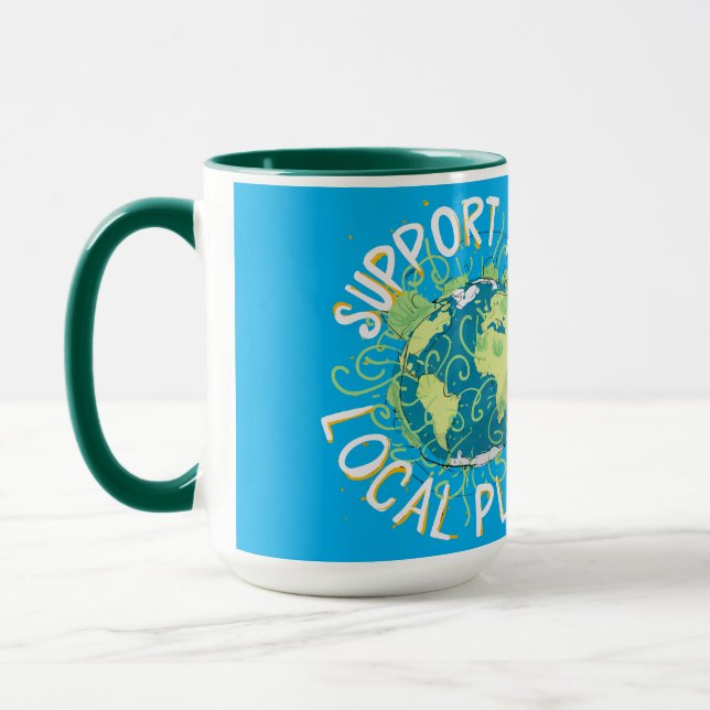 Caneca Suporte às suas plantas locais (Esquerda)