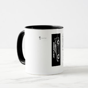 Caneca Supra Preto e Branco Pistão e Rosca