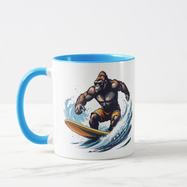 Caneca Surf Gorilla Mug (Esquerda)