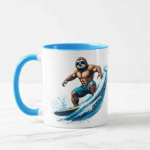 Caneca Surf Sloth Mug