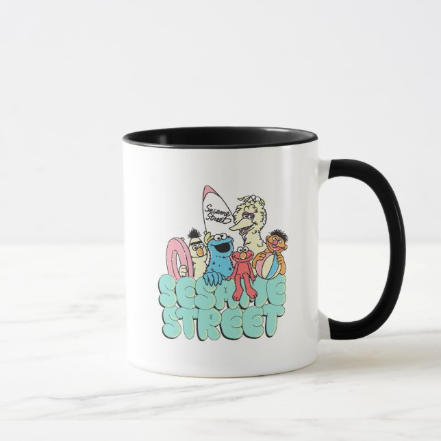 Caneca surf Vintage da Rua Sésamo, de 90 (Direita)