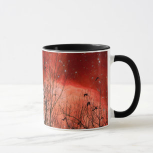 Caneca Surreal Red Starry Night