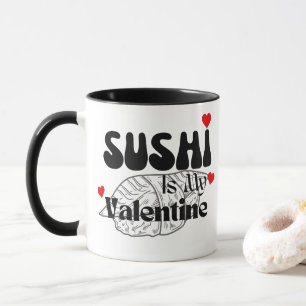 Caneca Sushi É Meu Namorados