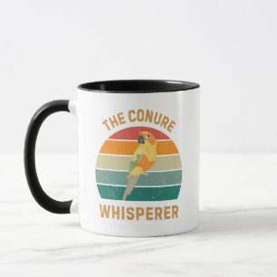 Caneca Sussurrador de Conure - Amante de Papagaio Engraça