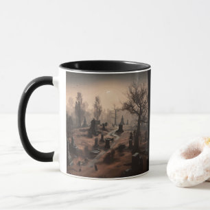 Caneca Sussurros no Escuro: Terrível Ambiência Cemitério