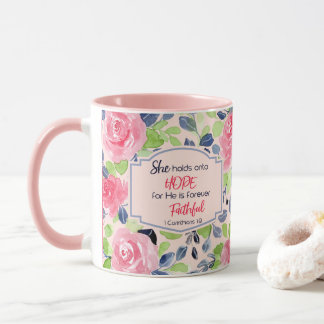 Caneca Sustenta o verso da bíblia do 1:9 dos Corinthians