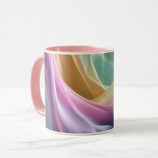 Caneca Susurros em Movimento Pastel (Frente Esquerda)