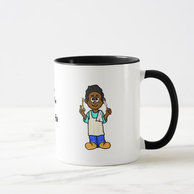 Caneca SWAG de Barbeiro Preto (Direita)