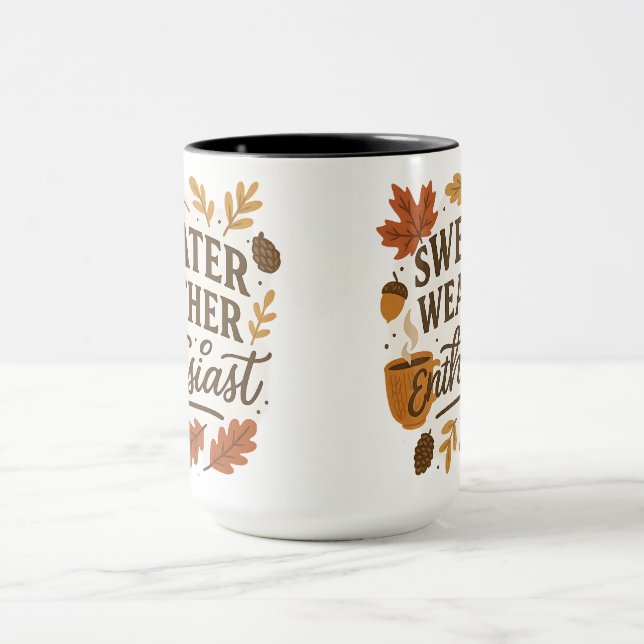 Caneca Sweater Weather Enthusiast | Halloween Gifts (Centro)