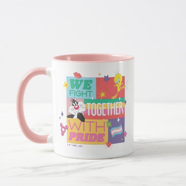 Caneca SYLVESTER™ E TWEETY™| Lutamos Juntos Com Orgulho (Esquerda)