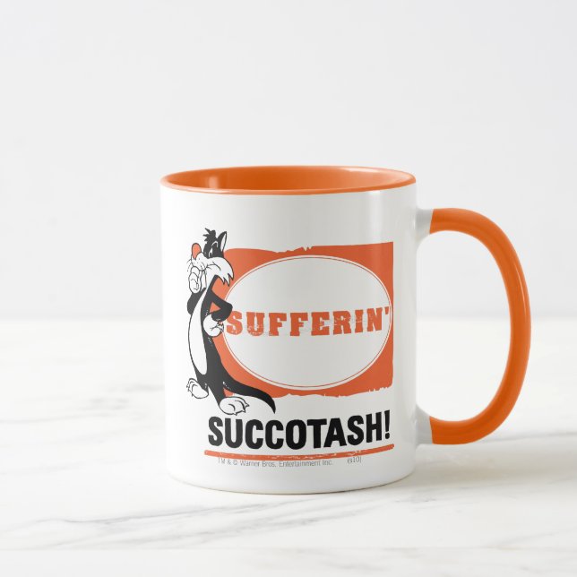 Caneca SYLVESTER™ Sofrendo com o Succotash! (Direita)