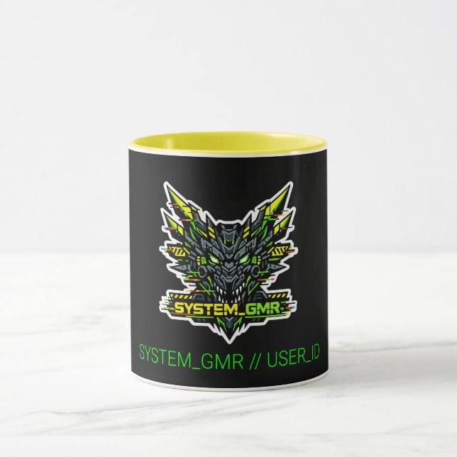 Caneca SYSTEM GMR Cyber Dragon Glitch Gaming Two-T (Centro)