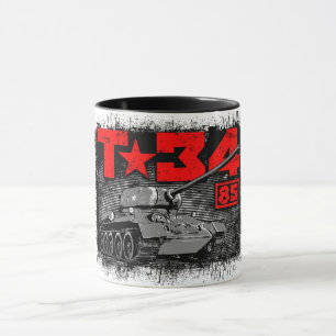 Caneca T-34-85 Tanque médio soviético