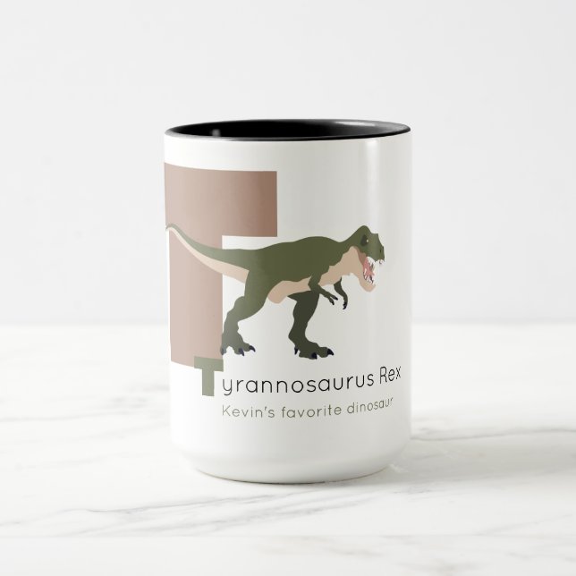 Caneca T como Tyrannosaurus Rex (Centro)