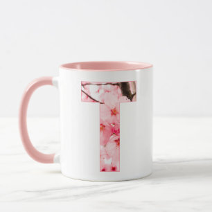Caneca T Inicial Floral Nome & Características P