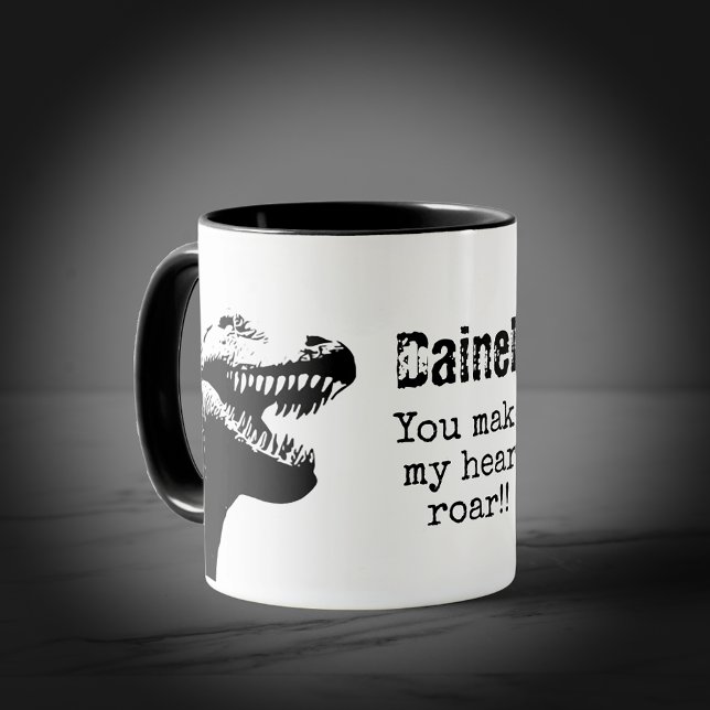 Caneca T-Rex Dia dos Namorados (Criador carregado)