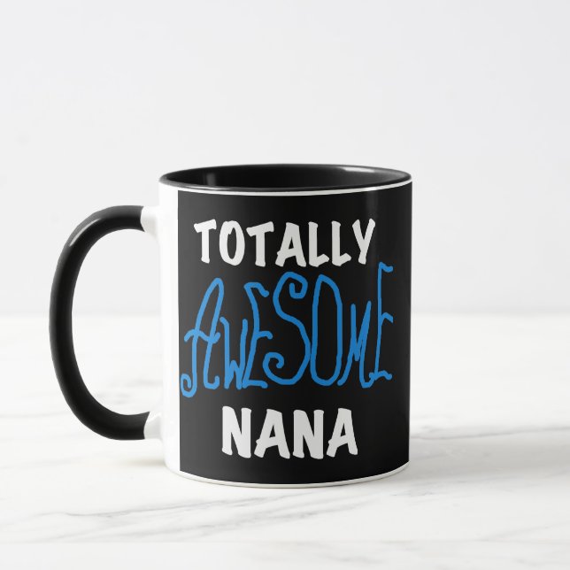 Caneca T-shirt e presentes azuis totalmente (Esquerda)