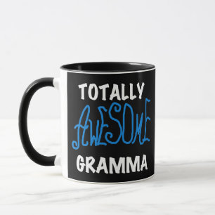Caneca T-shirt e presentes azuis totalmente