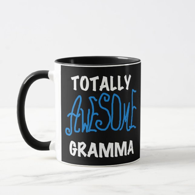 Caneca T-shirt e presentes azuis totalmente (Esquerda)