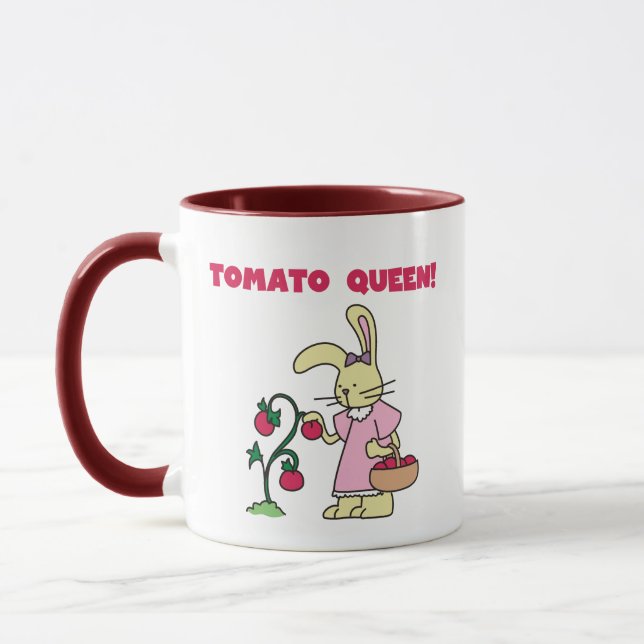 Caneca T-shirt e presentes da rainha do tomate (Esquerda)