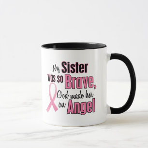 Caneca T-shirt & roupa do cancro da mama da IRMÃ do anjo