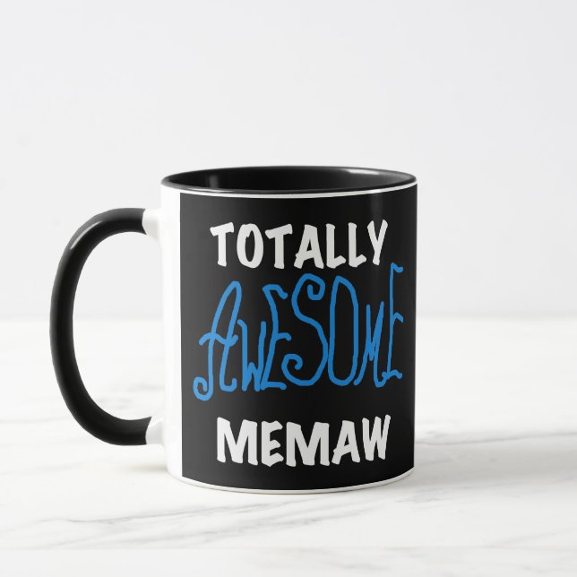 Caneca T-shirt totalmente impressionantes do azul de (Esquerda)
