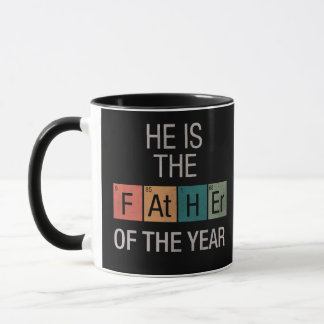 Caneca Tabela Periódica Engraçada do Pai do Ano de Ciênci