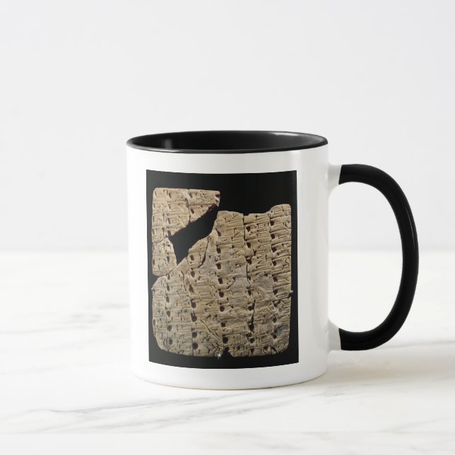 Caneca Tabuleta com roteiro cuneiform, de Uruk (Direita)