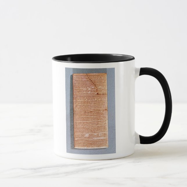 Caneca Tabuleta que relaciona os sacrifícios do ritual (Direita)