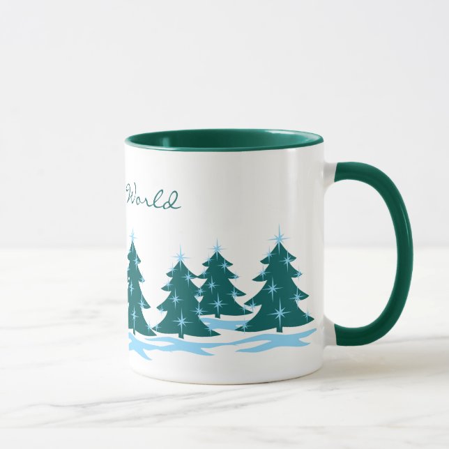 Caneca Taça de Café Feriado - Taça de Natal Festiva (Direita)