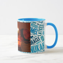 Caneca Taça de Café Personalizada de Hanukkah Feliz