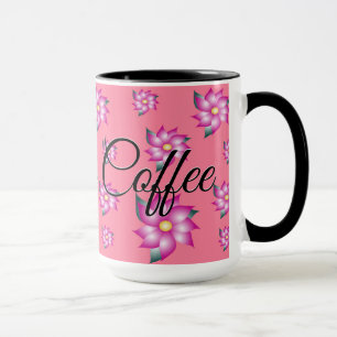 Caneca Taça de café rosa