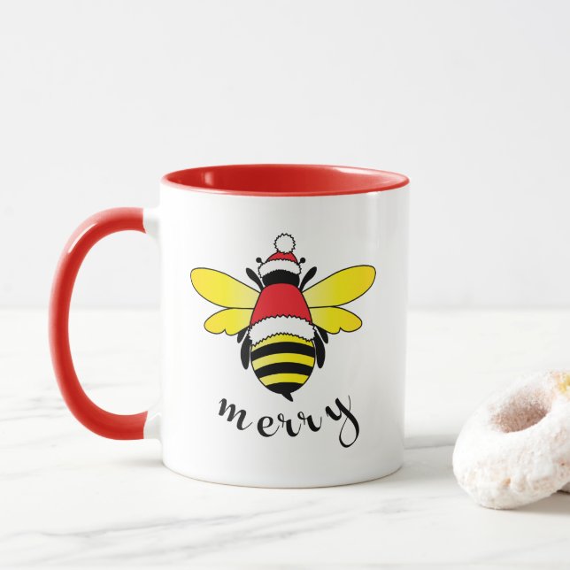 Caneca Taça de Feliz de abelhas/ (Com Donut)