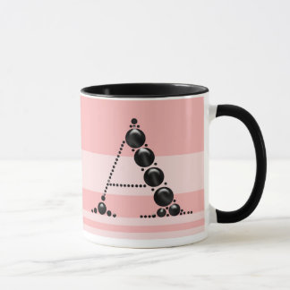 Caneca Taça de Fonograma de Pérolas Negra