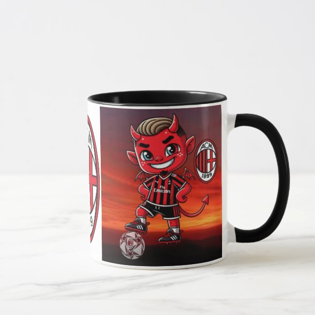 Caneca Taca de futebol Milan  (Direita)