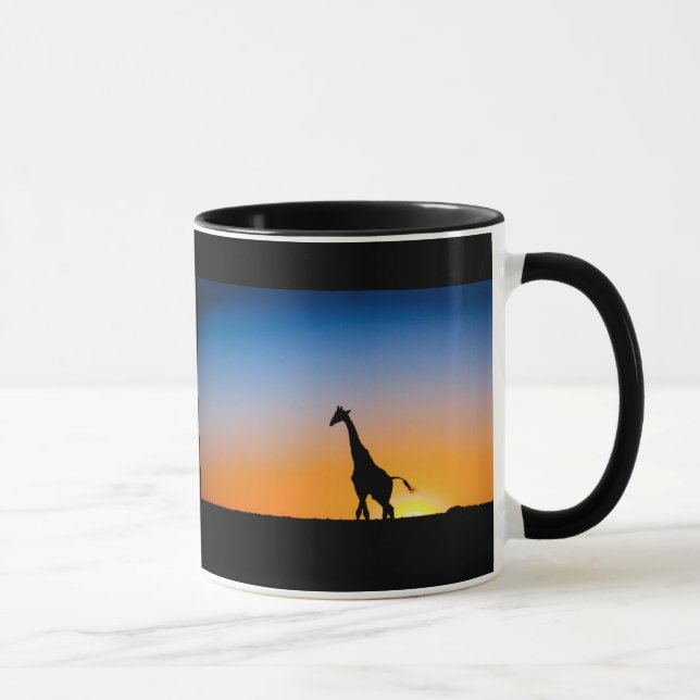 Caneca Taça girafas pôrs do sol (Direita)