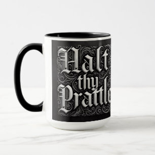 Caneca Taça Mídia De Café "Halt Thatcher Prattle"