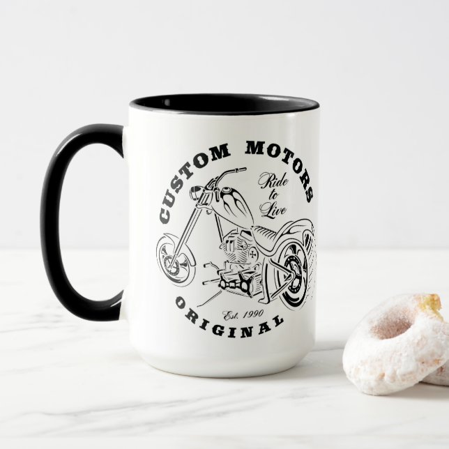 Caneca Taça Motocicleta (Com Donut)