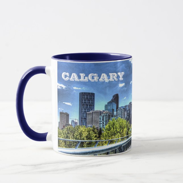 Caneca Taça Panorâmica Calgary Alberta (Esquerda)