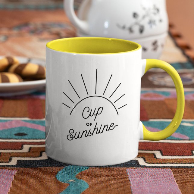 Caneca Taça Sunshine Summer Vibe Modern Mindancy Mug (Criador carregado)