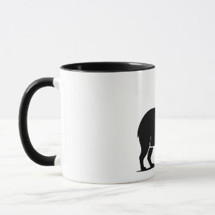 Caneca Tacaça de Vinho Capivara Engraçada Minimalista Mod