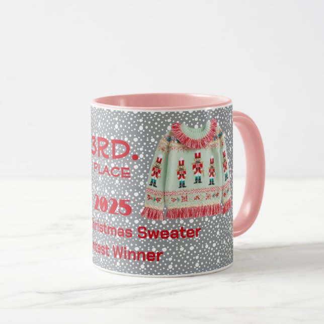 Caneca Tacky Christmas Sweater 3rd. Place Contest Winner  (Frente Esquerda)