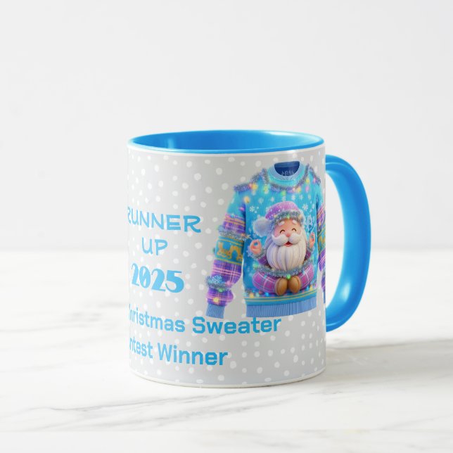 Caneca Tacky Christmas Sweater RUNNER UP Contest Winner  (Frente Esquerda)