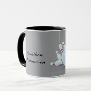 Caneca Taco de boliche Bola e pinos acertam!
