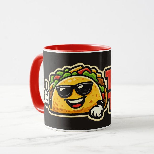 Caneca Taco Time - Fiasco da Festa - Amantes de Comida (Frente Esquerda)