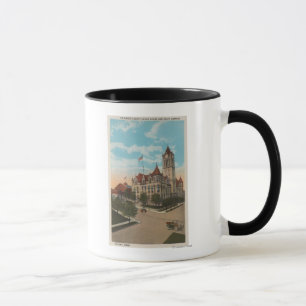 Caneca Tacoma, WA - vista do tribunal do Condado de