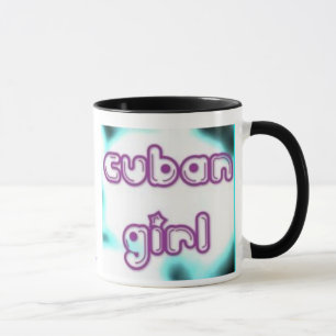 Caneca Tag cubano da menina